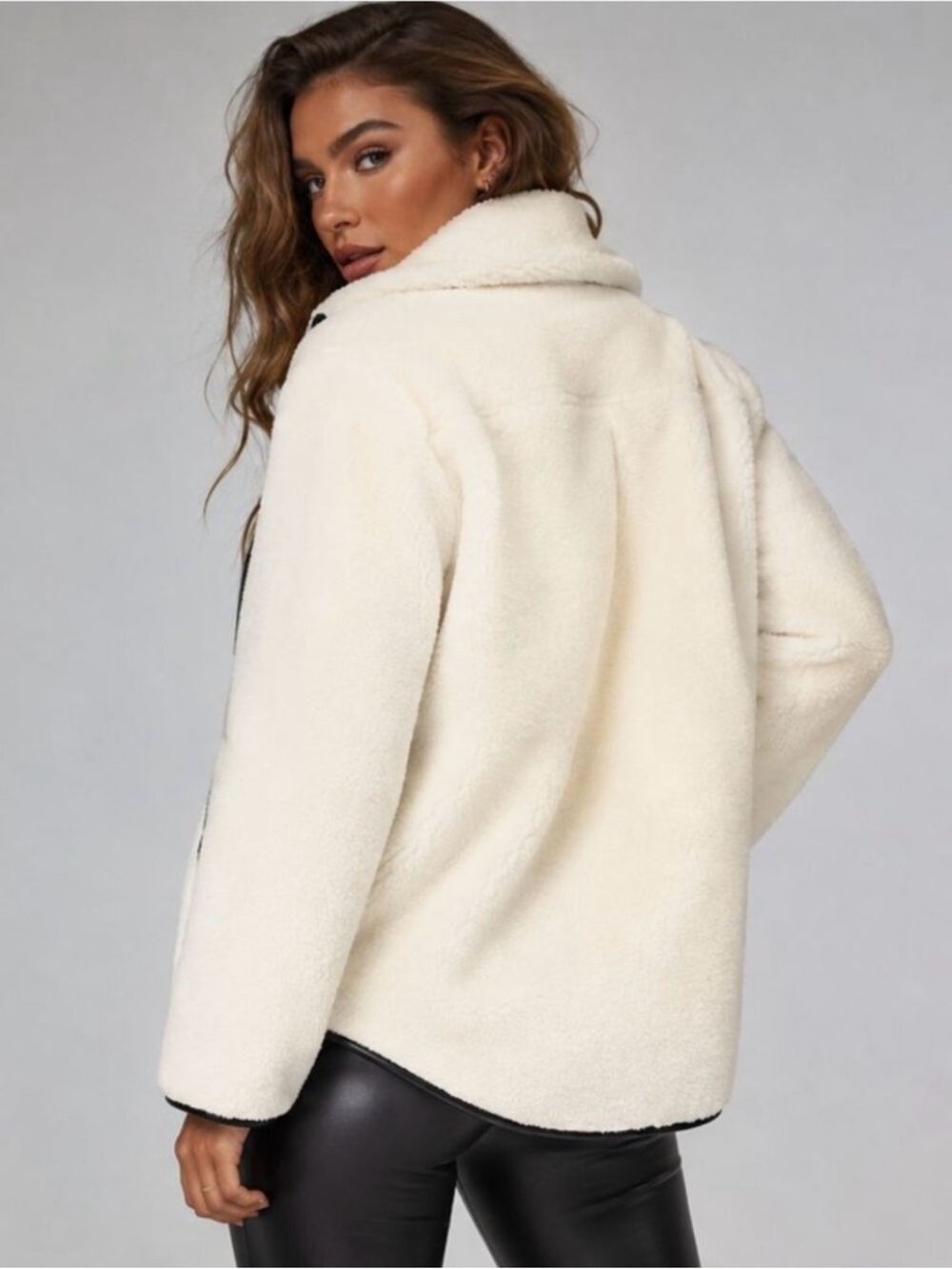 Spanx frosted Ivory full fleece zip. NWT. Various sizes - Picture 2 of 6